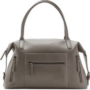 MANGO TEEN Large Structured Faux Leather Shoulder Bag