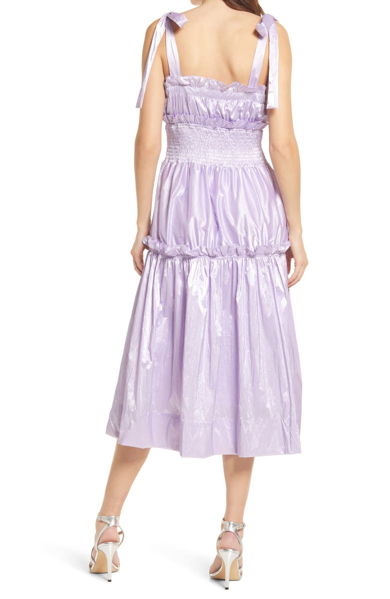 Amy Lynn Smocked Tie Strap Dress, Alternate, color, Lilac
