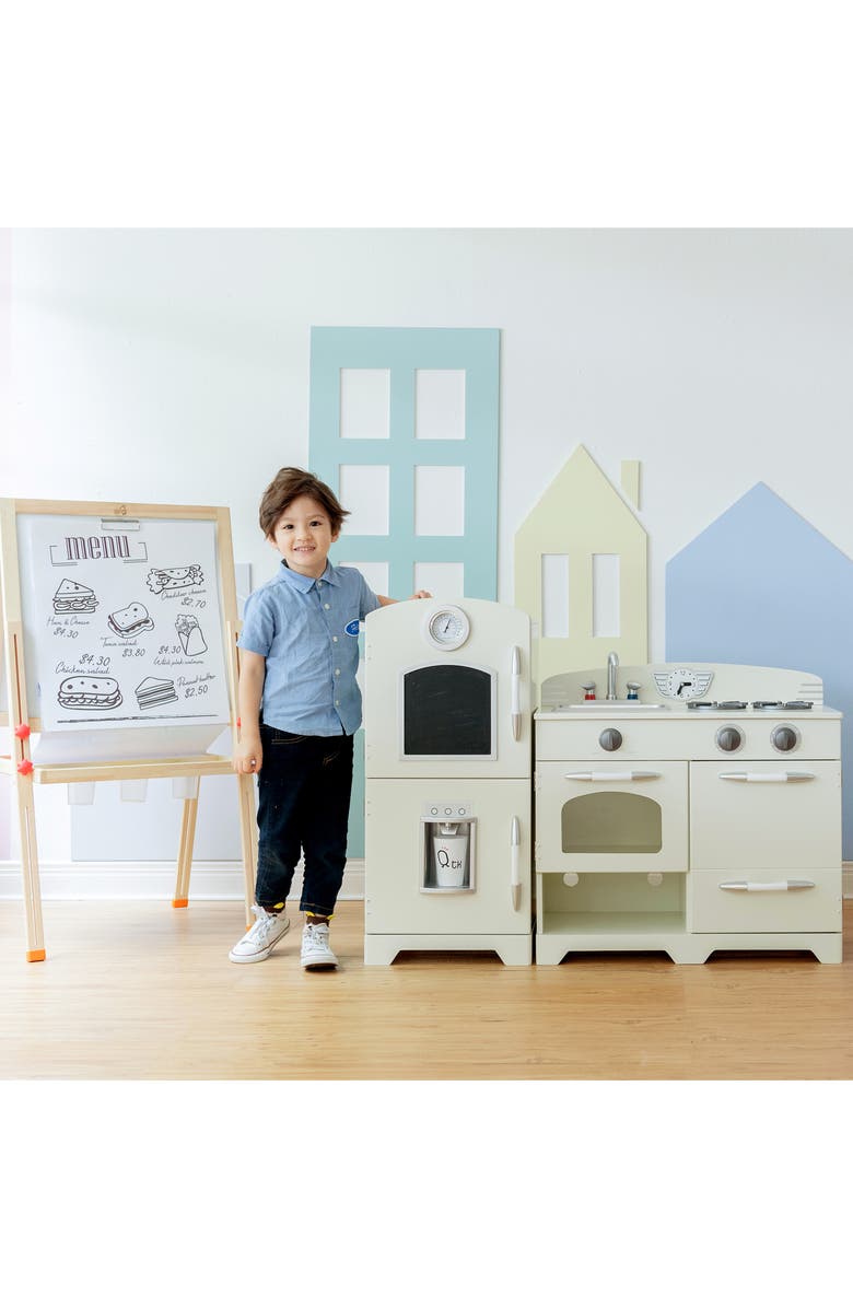 Teamson Kids Little Chef Fairfield Retro Play Kitchen, Alternate, color, White