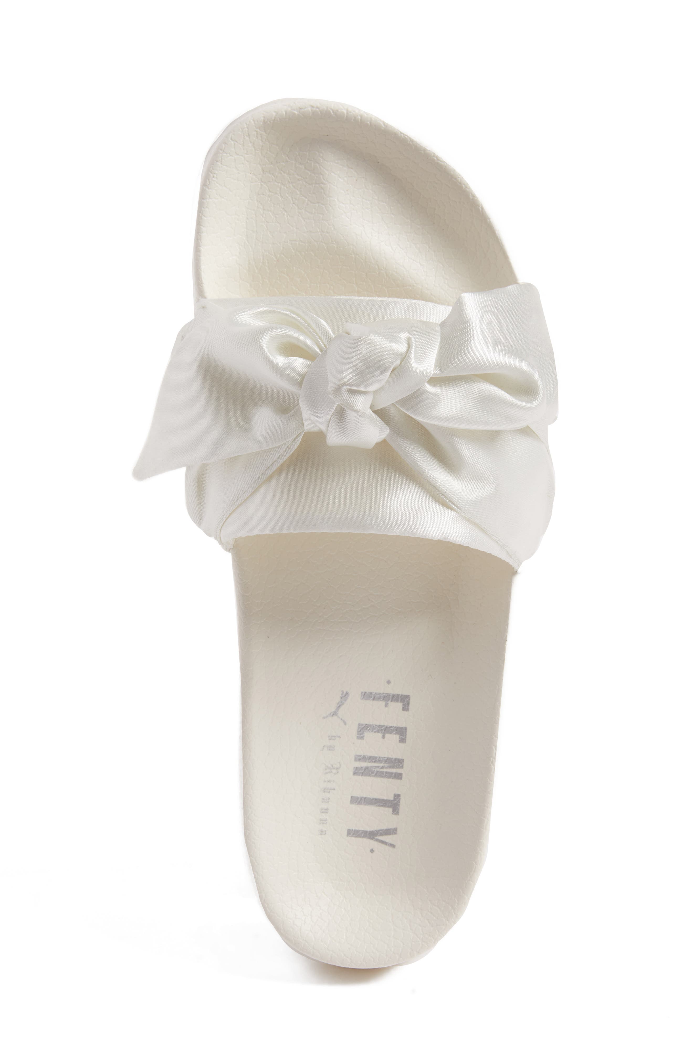 FENTY PUMA by Rihanna Bow Slide, Alternate, color, MARSHMALLOW