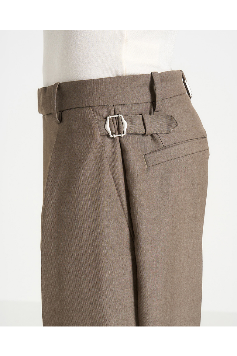 Dorian Pleated Tailored Trousers, Alternate, color, Khaki