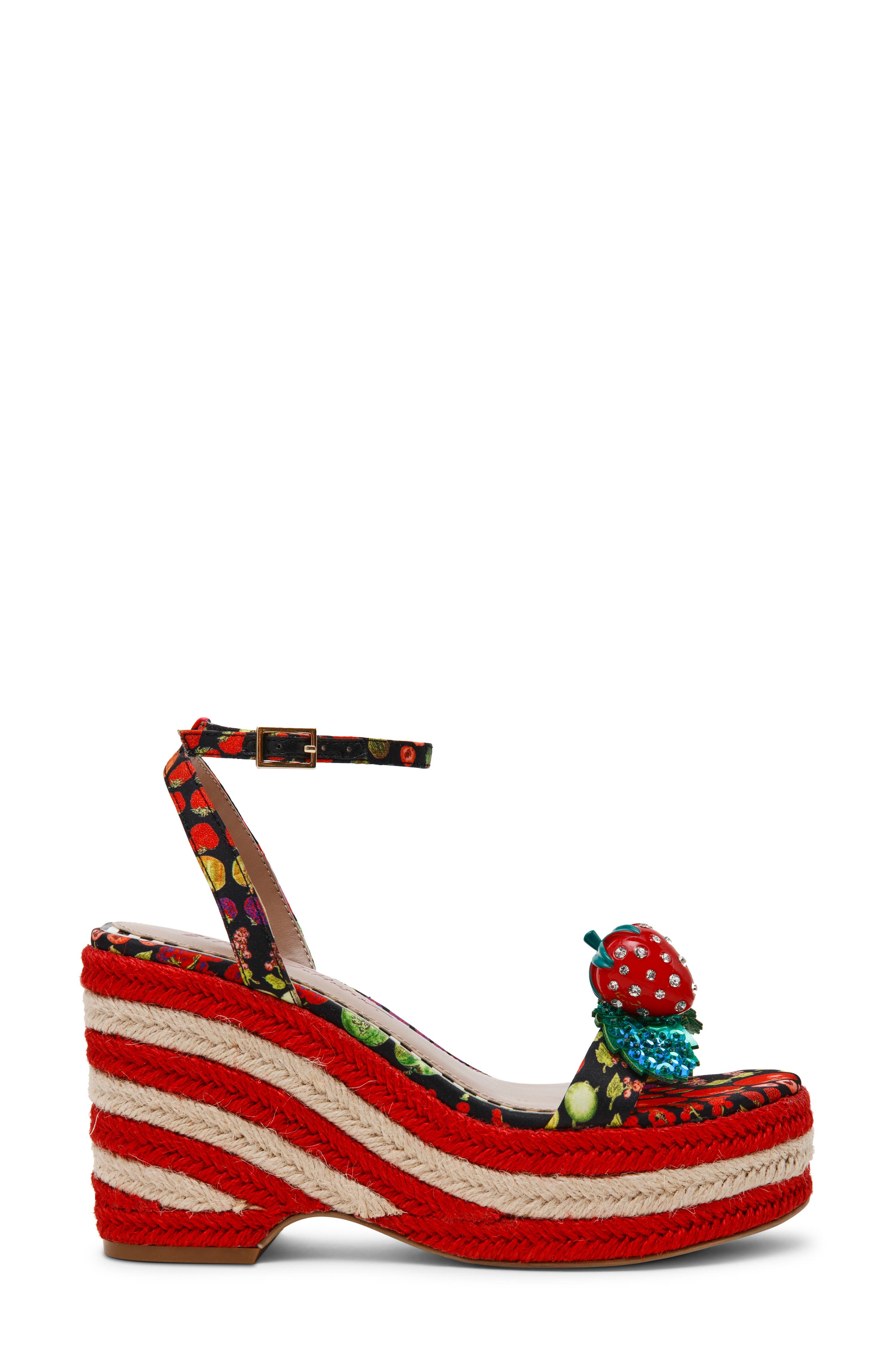 Betsey Johnson Bobbie Platform Wedge Sandal, Alternate, color, 