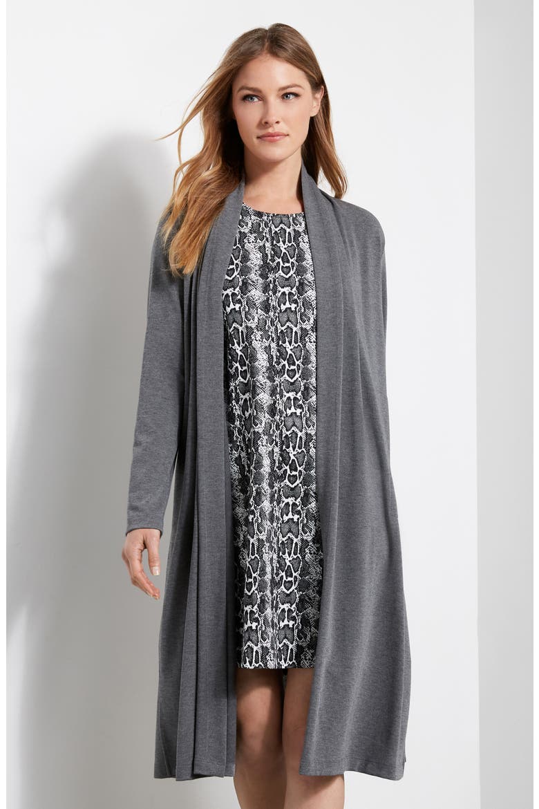 Duster Cardigan, Alternate, color, DARK HEATHER GRAY