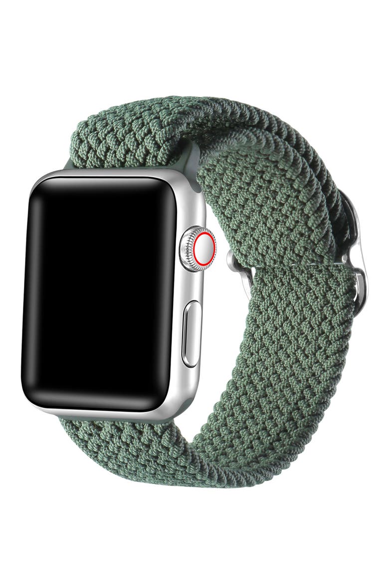 Avalon Braided Watchband for Apple Watch®, Alternate, color, GREEN
