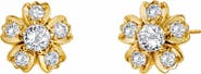SYNA Diamond Flower Studs