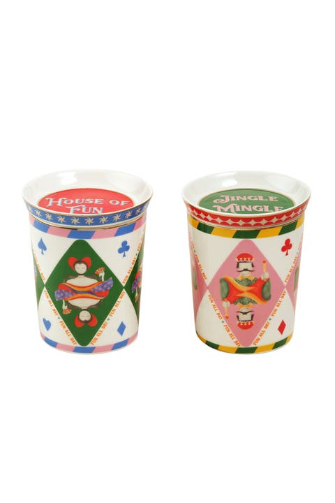 Luohu 2 Piece Porcelain Mug Set 10 oz. Artisan Design