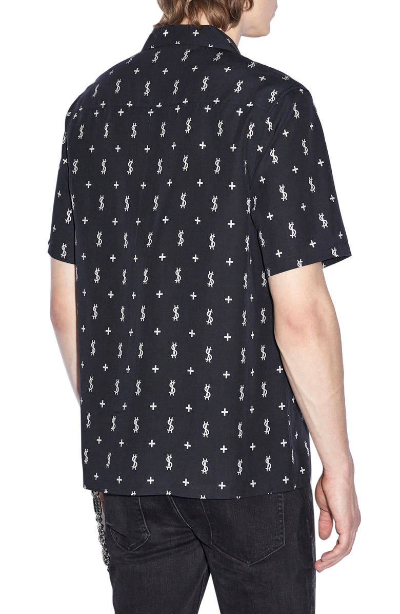 Ksubi All Star Resort Camp Shirt, Alternate, color, Black