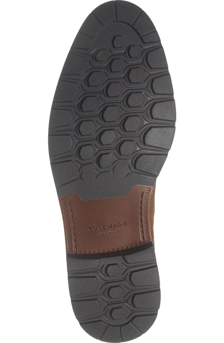 Cole Haan Chamberlin Grand Chelsea Boot, Alternate, color, Spiced Brown Suede/ Dark Brown