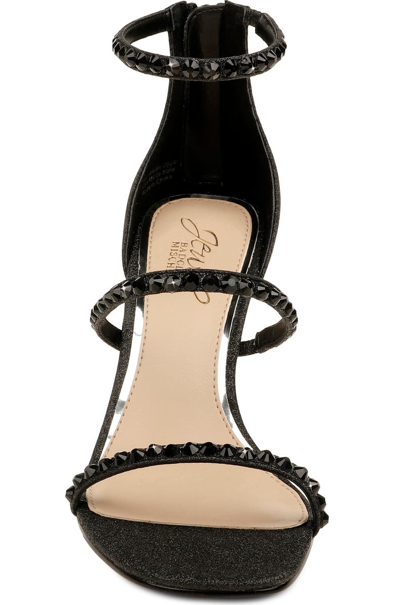 Jewel Badgley Mischka Ellis Embellished Ankle Strap Sandal, Alternate, color,