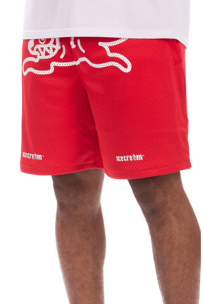 Slurpee Mesh Shorts, Alternate, color, SALSA