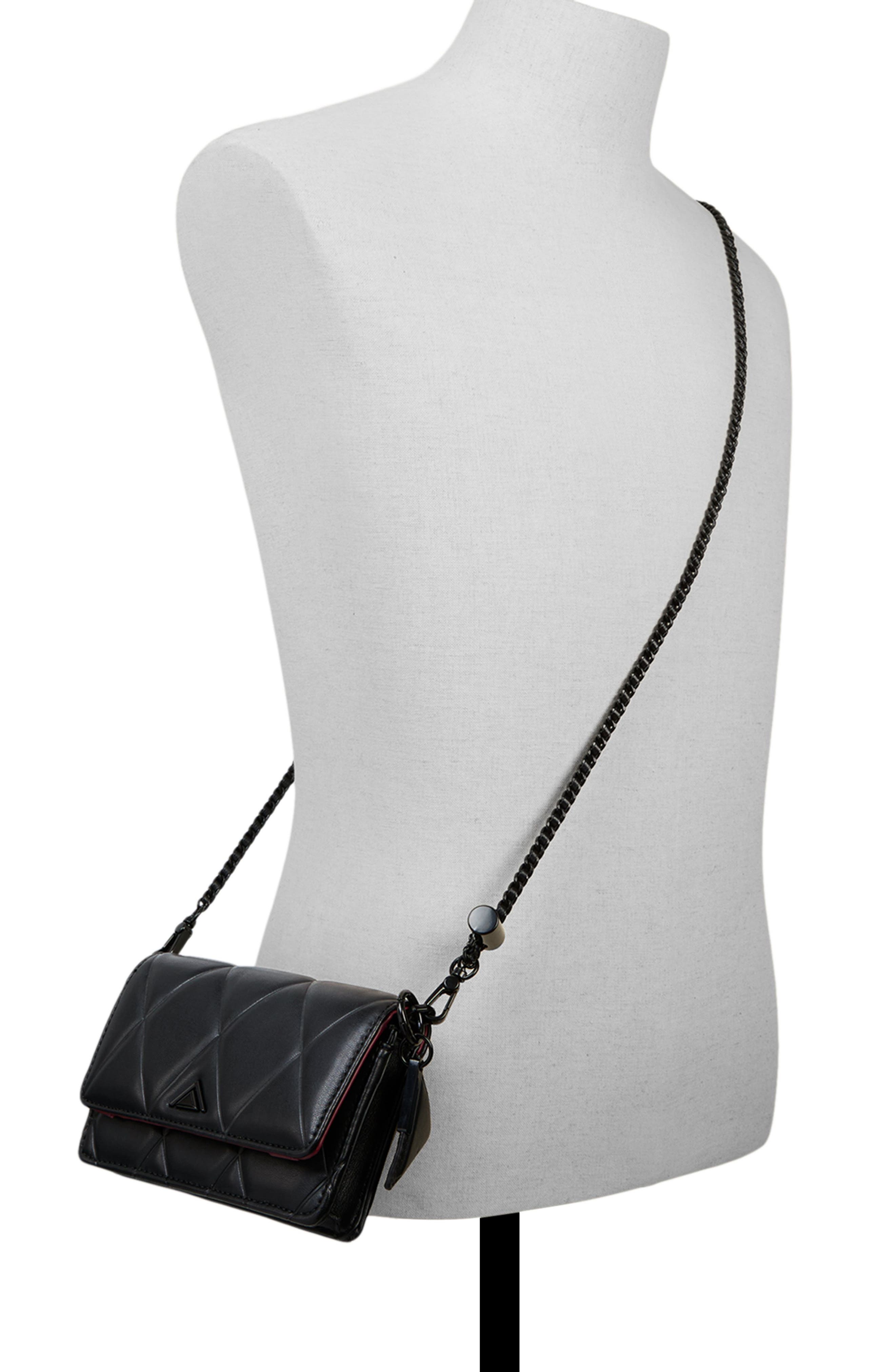 ALDO Fititalllx Diamond Quilted Faux Leather Crossbody Bag, Alternate, color, 