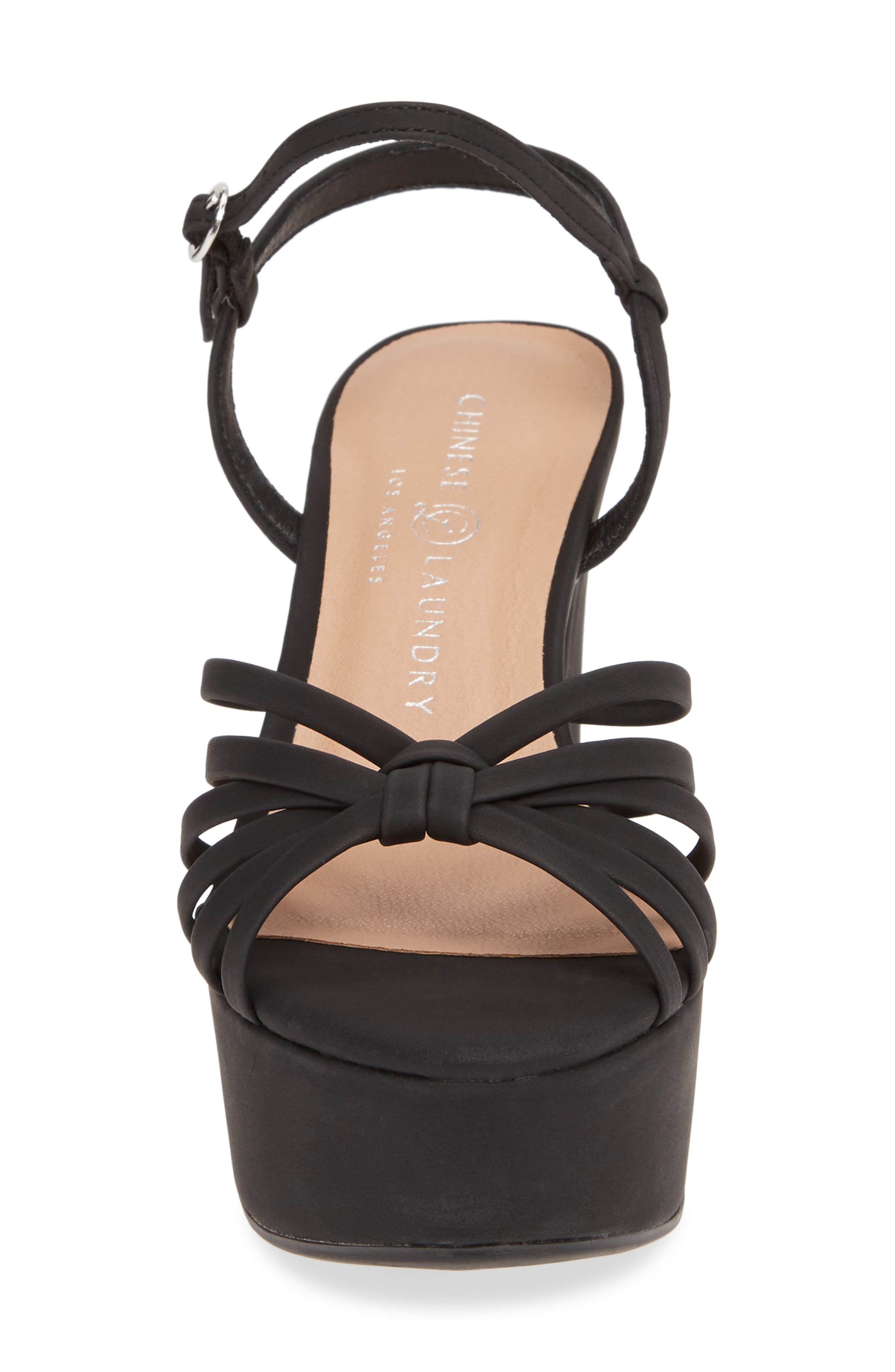 Doll Strappy Platform Sandal, Alternate, color, BLACK NUBUCK LEATHER