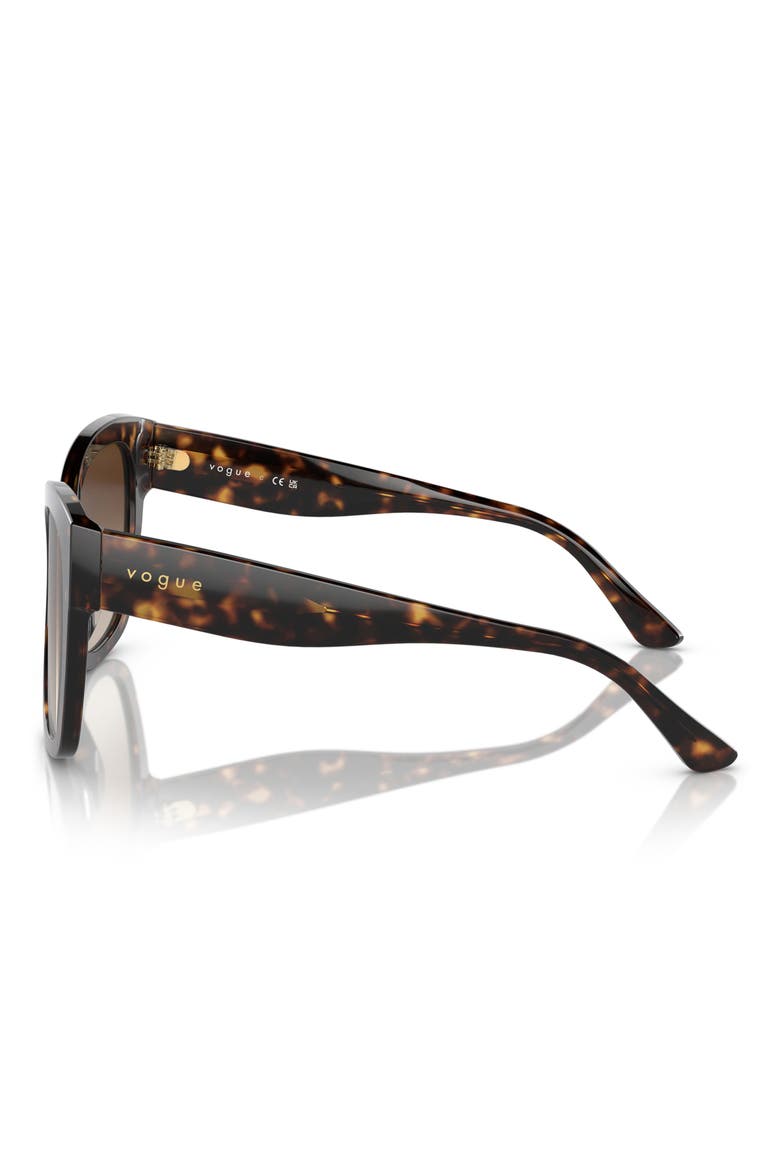 VO5338S 54mm Square Sunglasses, Alternate, color, DARK HAVANA / BROWN GRADIENT