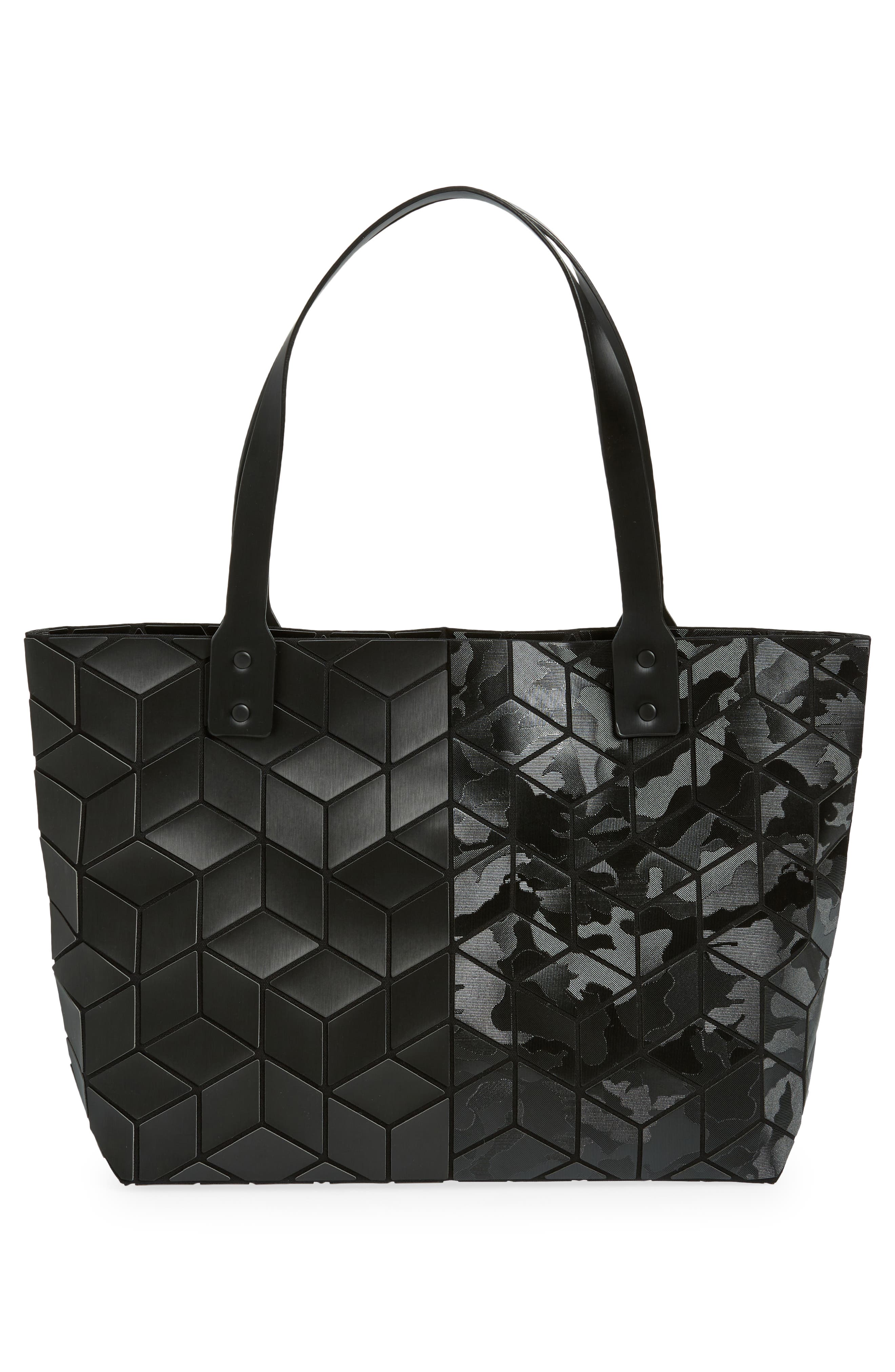PATRIZIA LUCA Geometric Tote Bag, Alternate, color, Matte Black