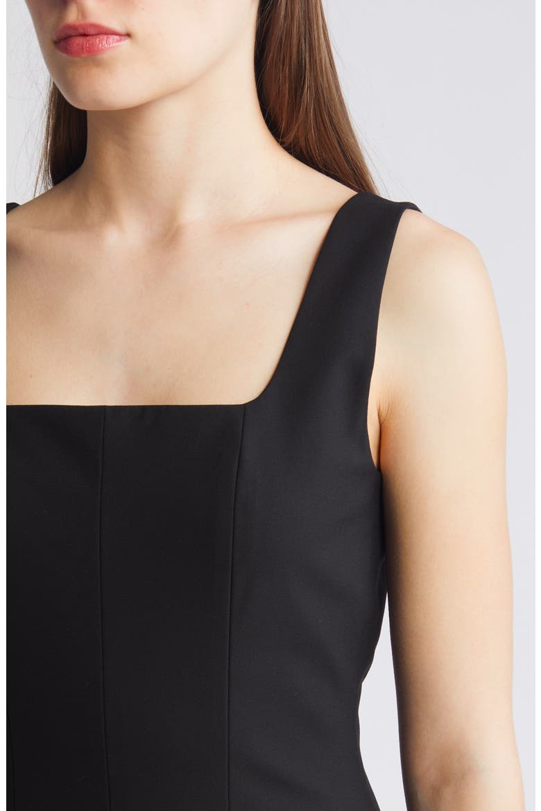 Dineza Midi Sheath Dress, Alternate, color, BLACK