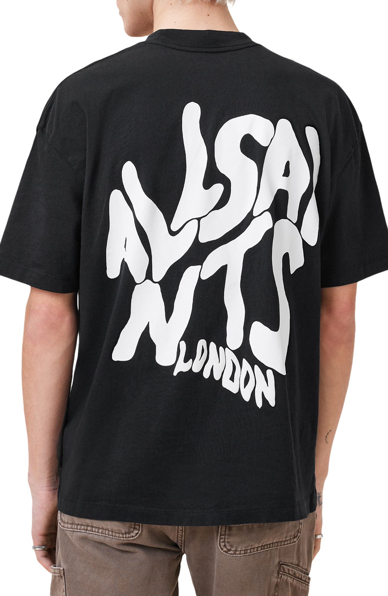 Мужские AllSaints Orlando Logo Oversize Graphic T-Shirt — фото 2