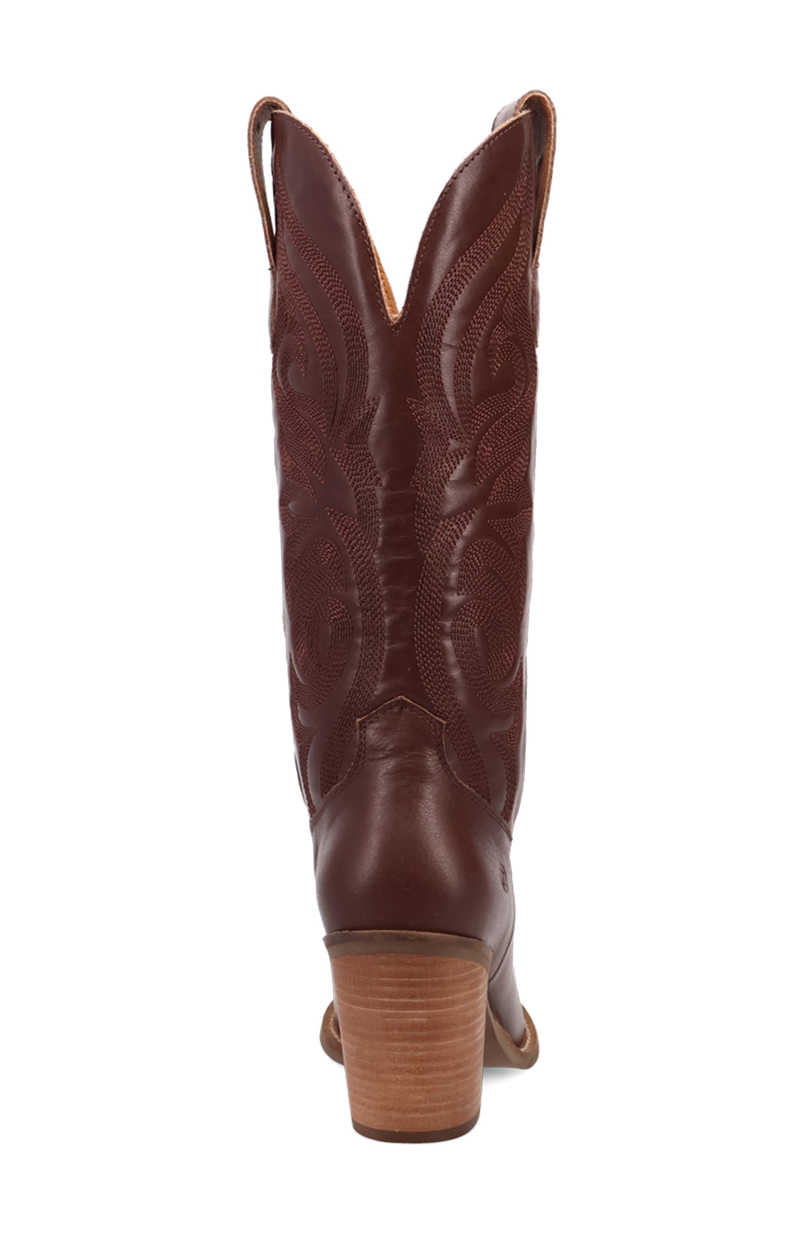 Hensley Western Boot, Alternate, color, BROWN