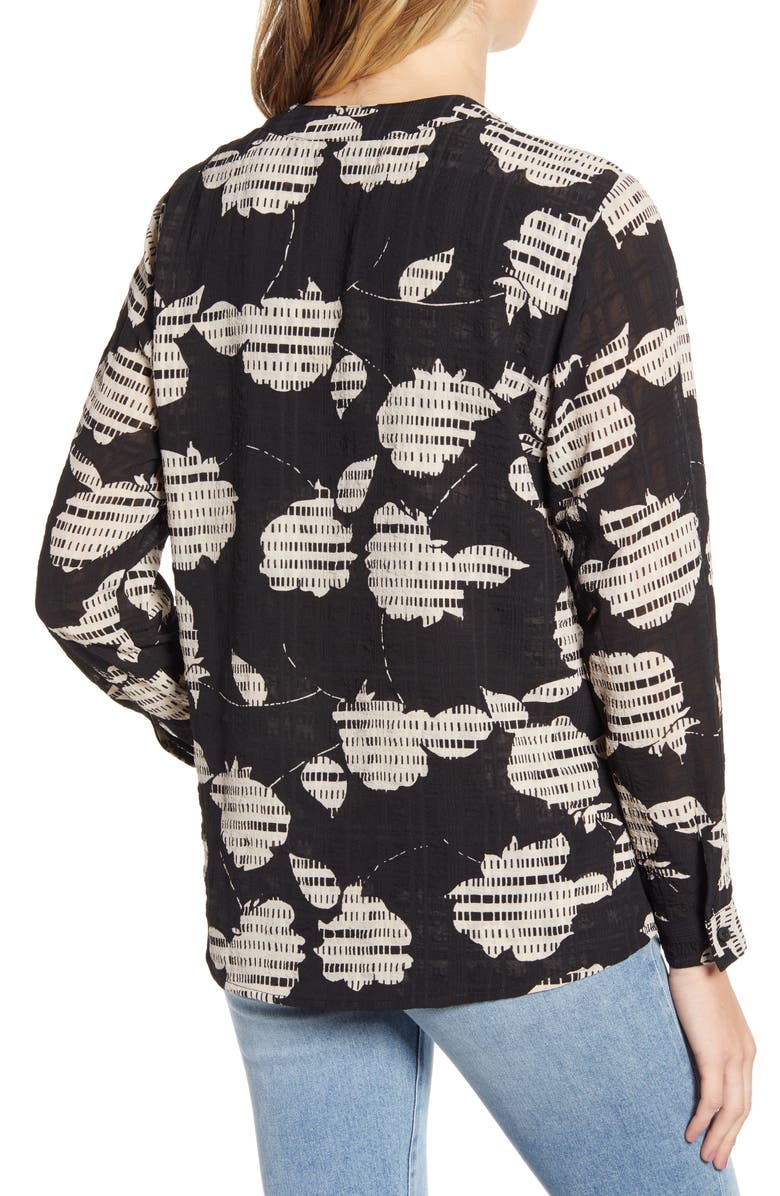 THE ODELLS Everyday Pleat Front Blouse, Alternate, color, Lagos