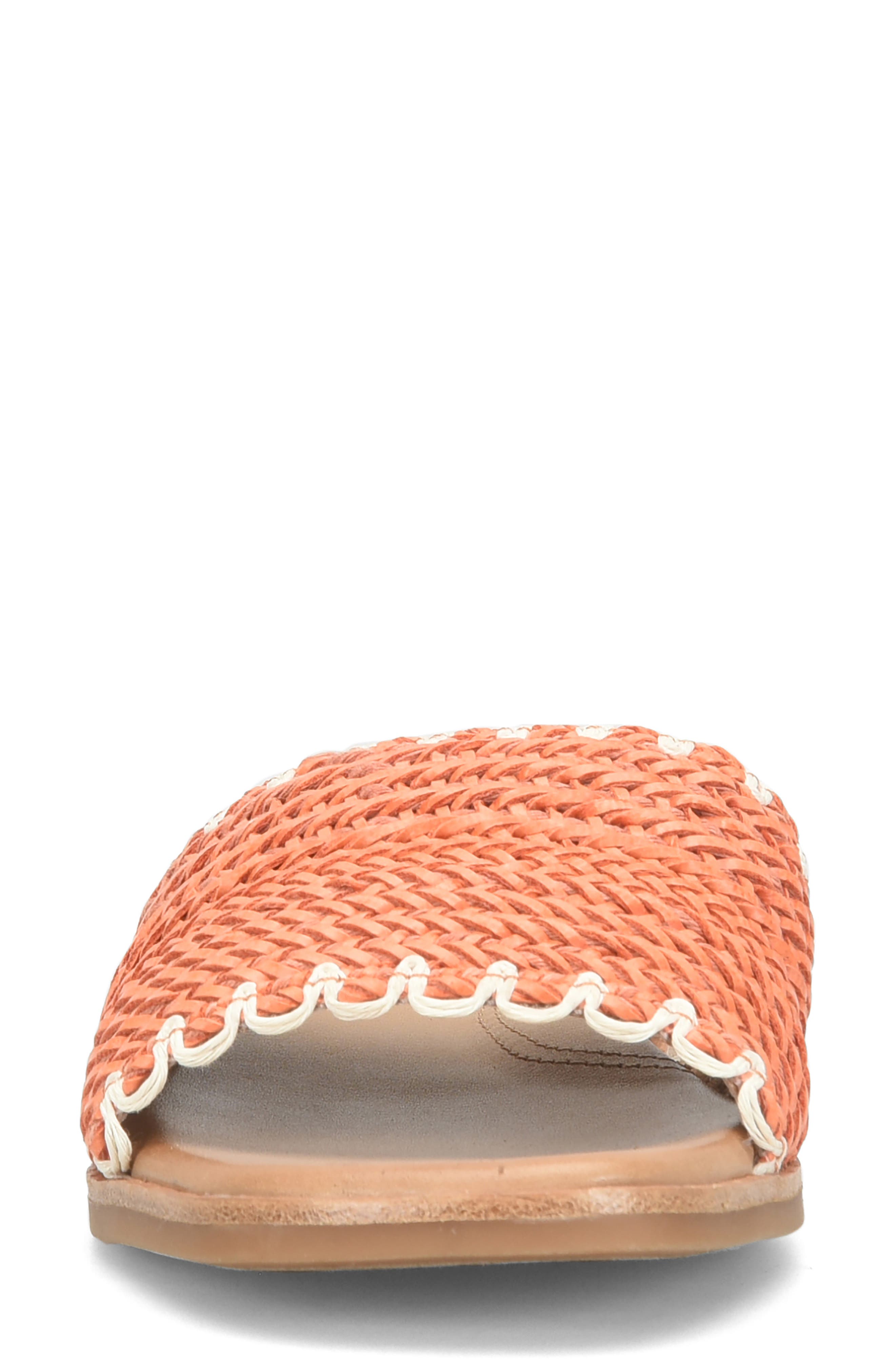 Elsa Slide Sandal, Alternate, color, PAPAYA