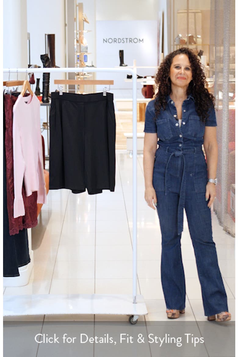 Pleated High Waist Wide Leg Shorts video