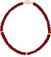 The Lovery Fine Jewelry Garnet Bead Bracelet