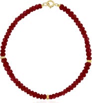 The Lovery Fine Jewelry Garnet Bead Bracelet