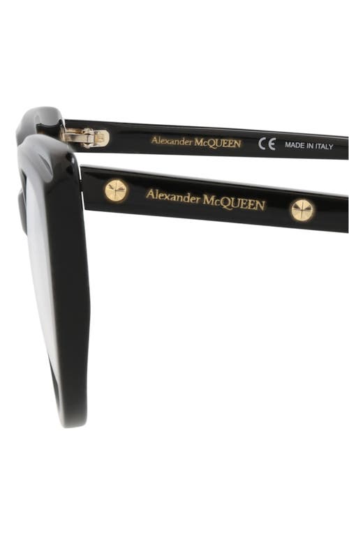 Alexander Mcqueen Mcqueen 53mm Cat Eye Optical Glasses In Multi