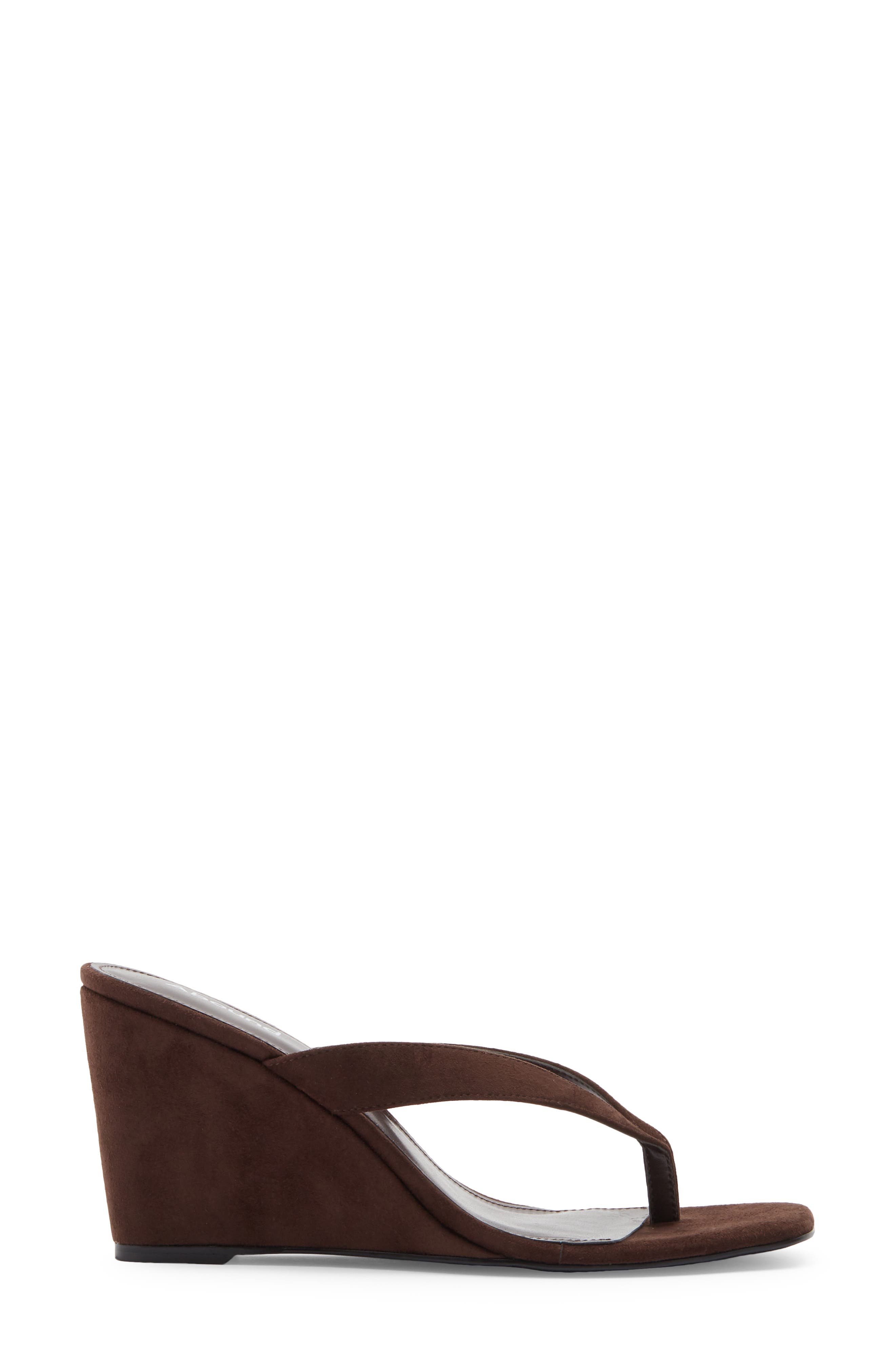 Abound Macy Wedge Sandal, Alternate, color, Brown Chocolate