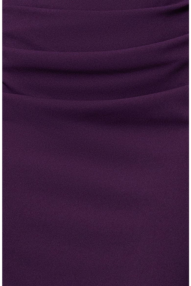 Drape Back Scuba Crepe Cocktail Dress, Alternate, color, MULBERRY