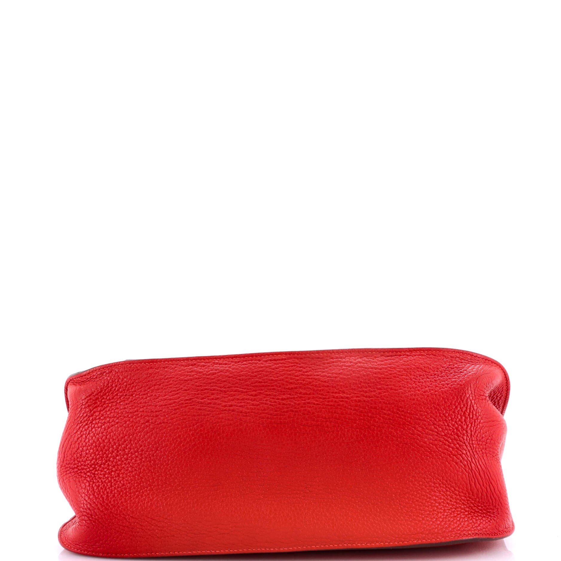 Pre-Owned Hermes Jypsiere Bag Clemence 34, Alternate, color, Rouge Casaque/Rose Jaipur