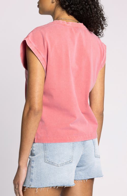 Thread & Supply Juno Stretch Cotton Tank Top In Pink