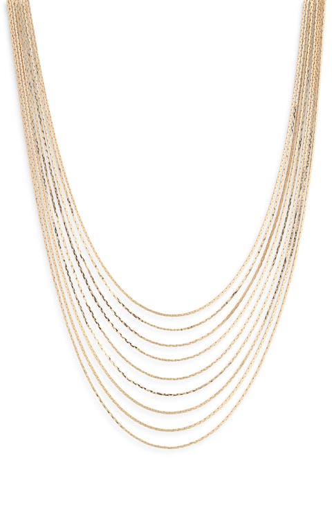 Multichain Layered Necklace