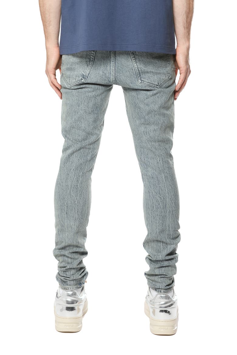 Two-Tone Skinny Jeans, Alternate, color, LIGHT INDIGO