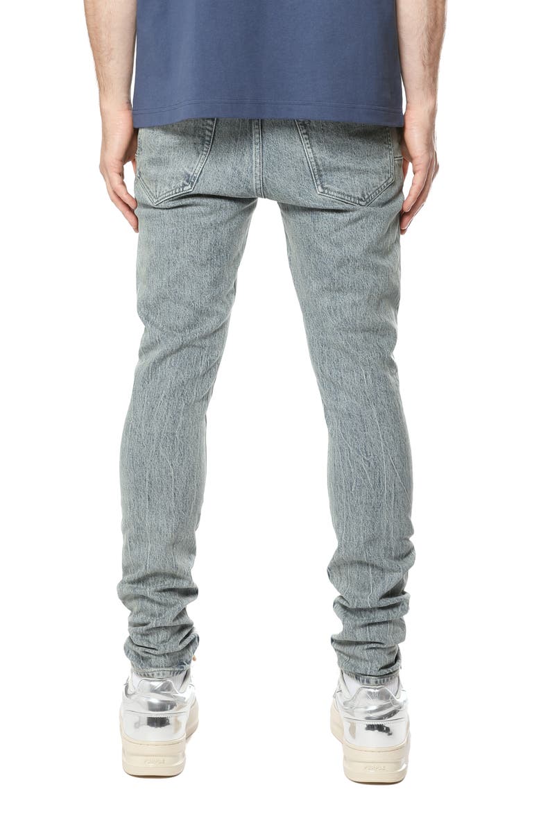 PURPLE BRAND Two-Tone Skinny Jeans, Alternate, color, Light Indigo