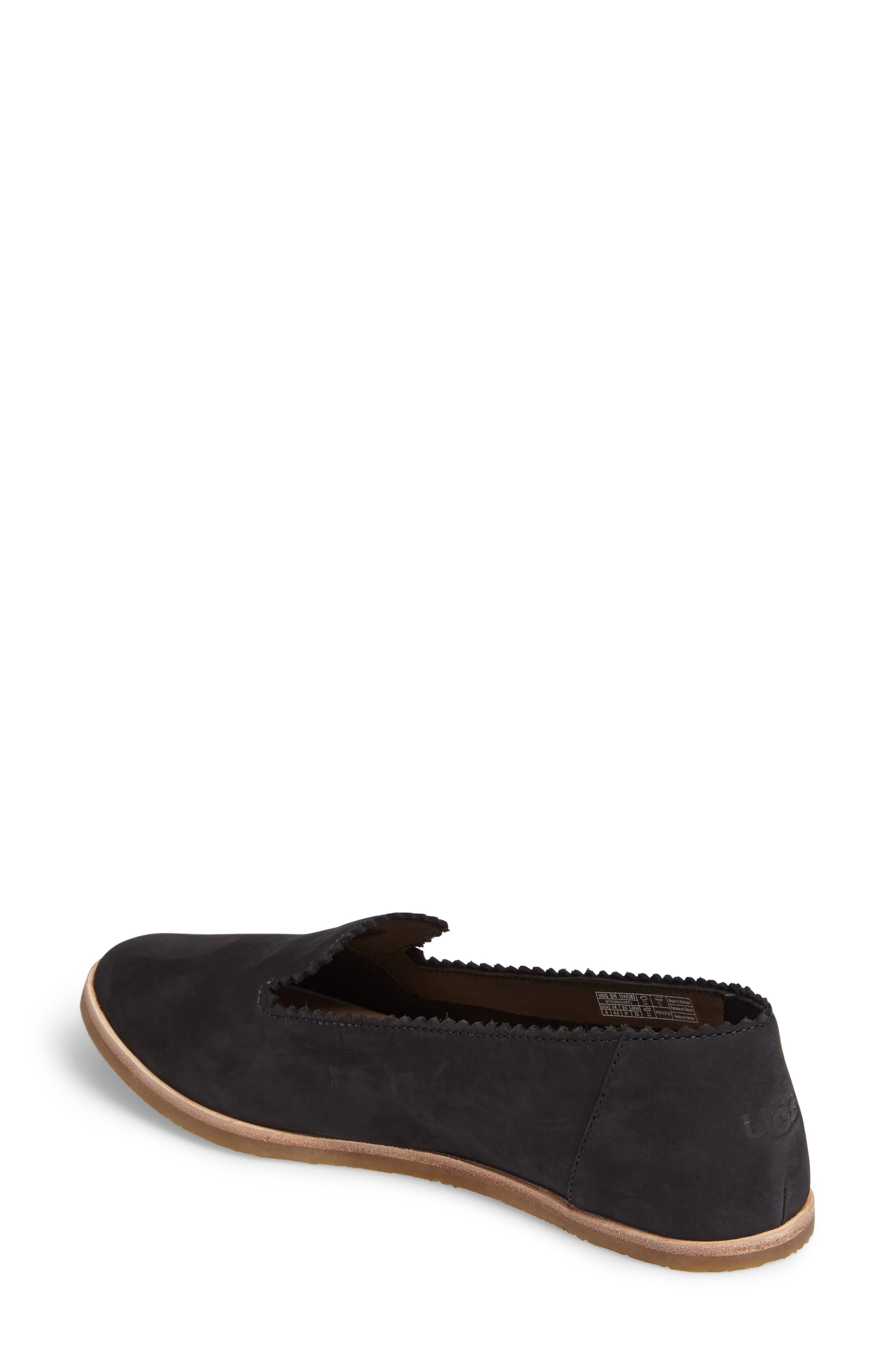 Vista Slip-On Flat, Alternate, color, BLACK NUBUCK LEATHER