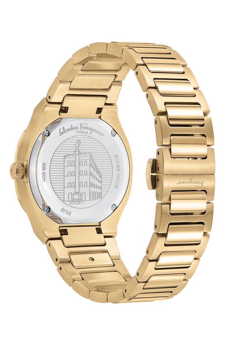 FERRAGAMO Elliptical Bracelet Watch, 36mm, Alternate, color, 