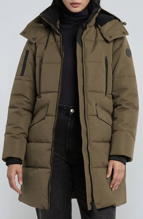 Addie Water Resistant Quilted Hooded Parka
