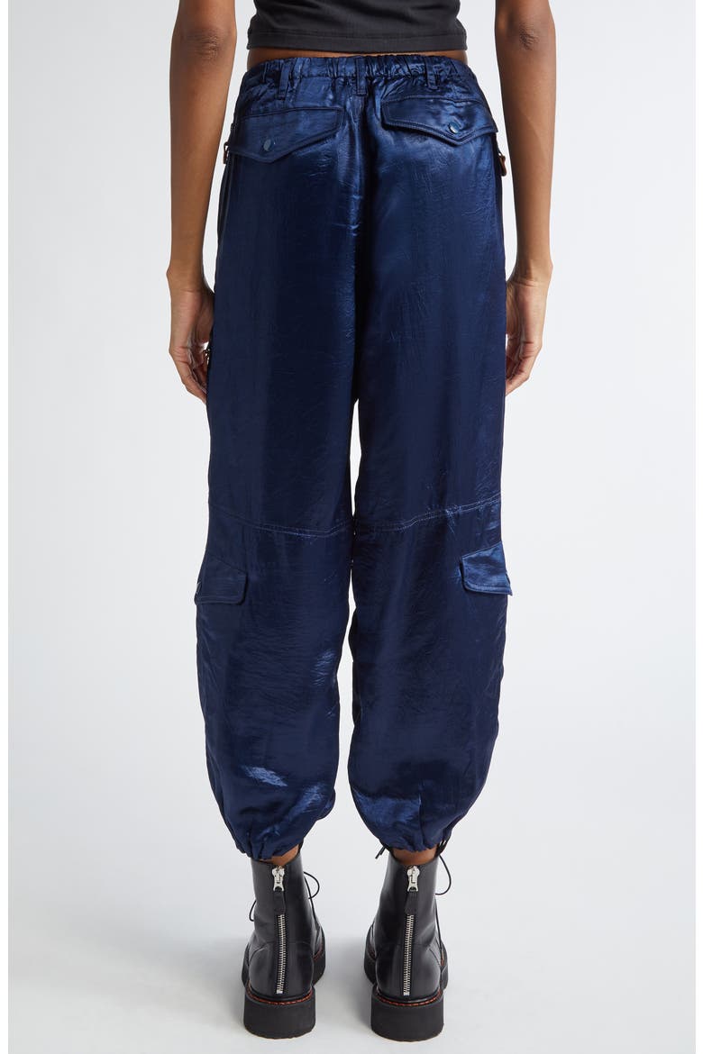 Multipocket Crop Balloon Pants, Alternate, color, NAVY