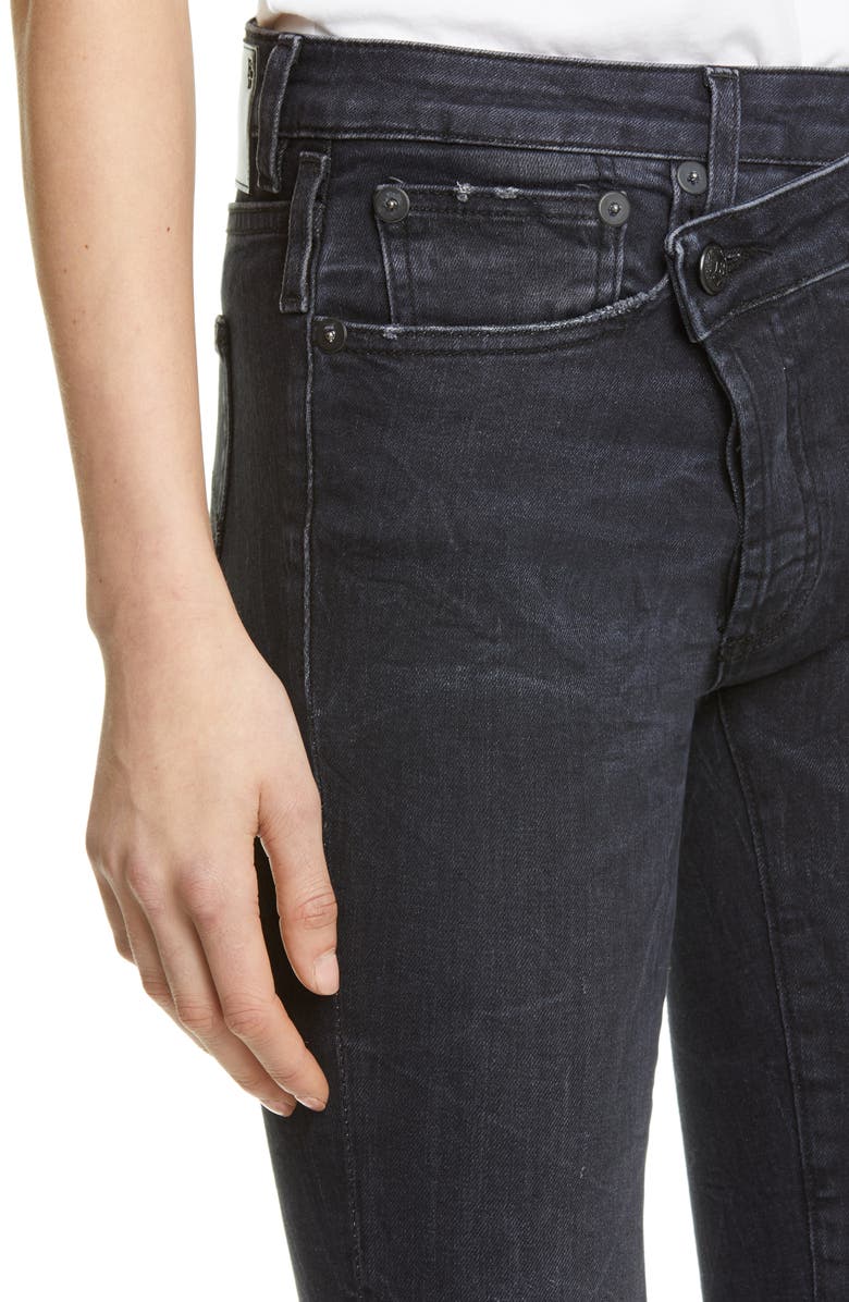 R13 Crossover Skinny Jeans, Alternate, color, 