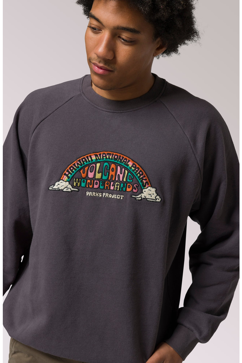 Hawai'i Geological Wonderlands Crew Sweatshirt, Alternate, color, Graphite