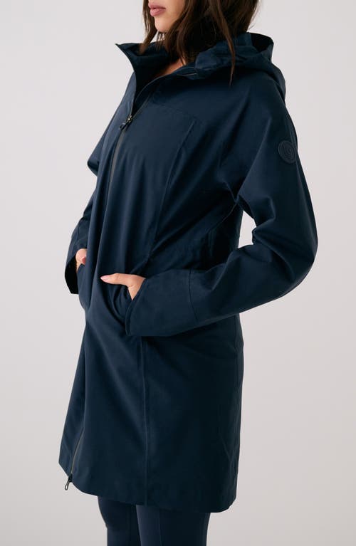 Lole Element Long Windproof Rain Jacket In Blue
