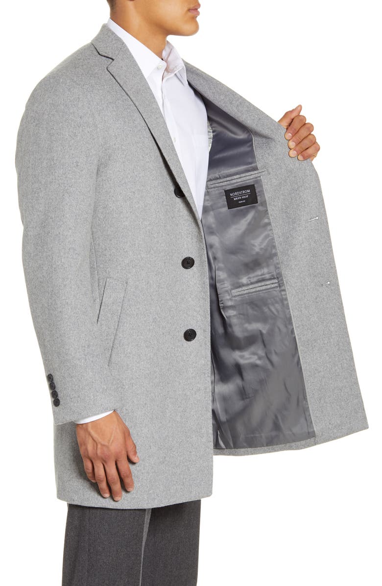 NORDSTROM MEN'S SHOP Taylor Trim Fit Overcoat, Alternate, color, 