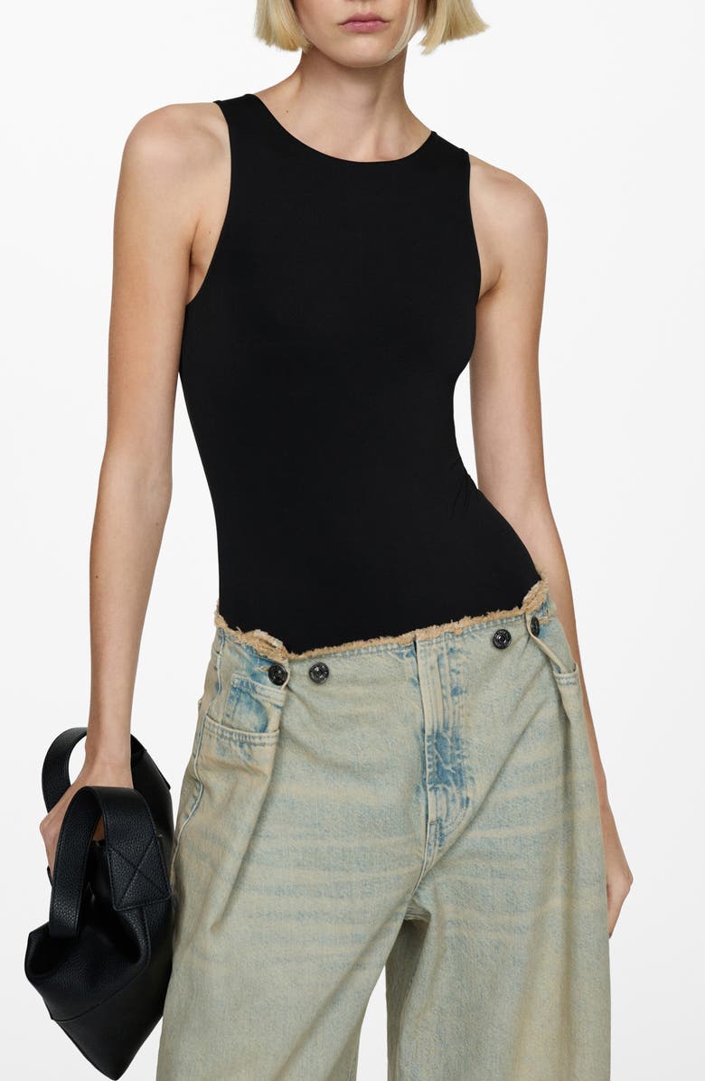 MANGO Sleeveless Bodysuit, Main, color, 