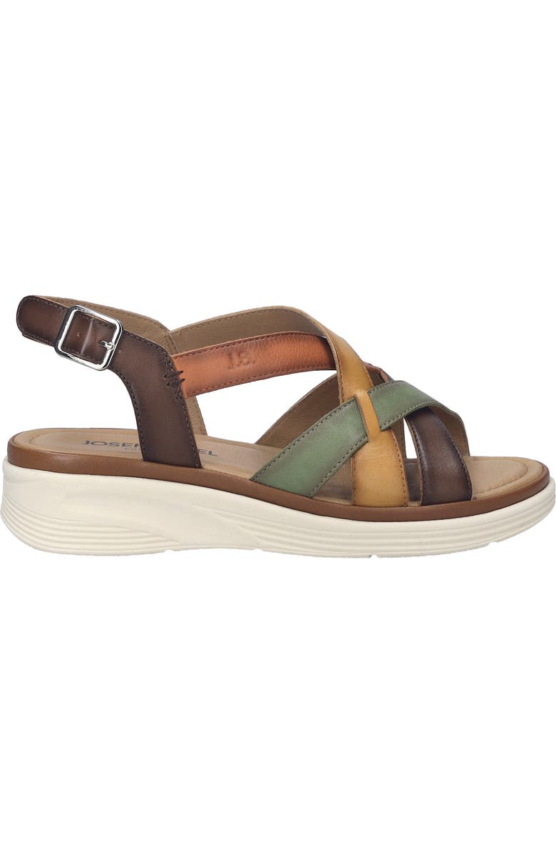Josef Seibel Sevran Strappy Sandal, Alternate, color, Green