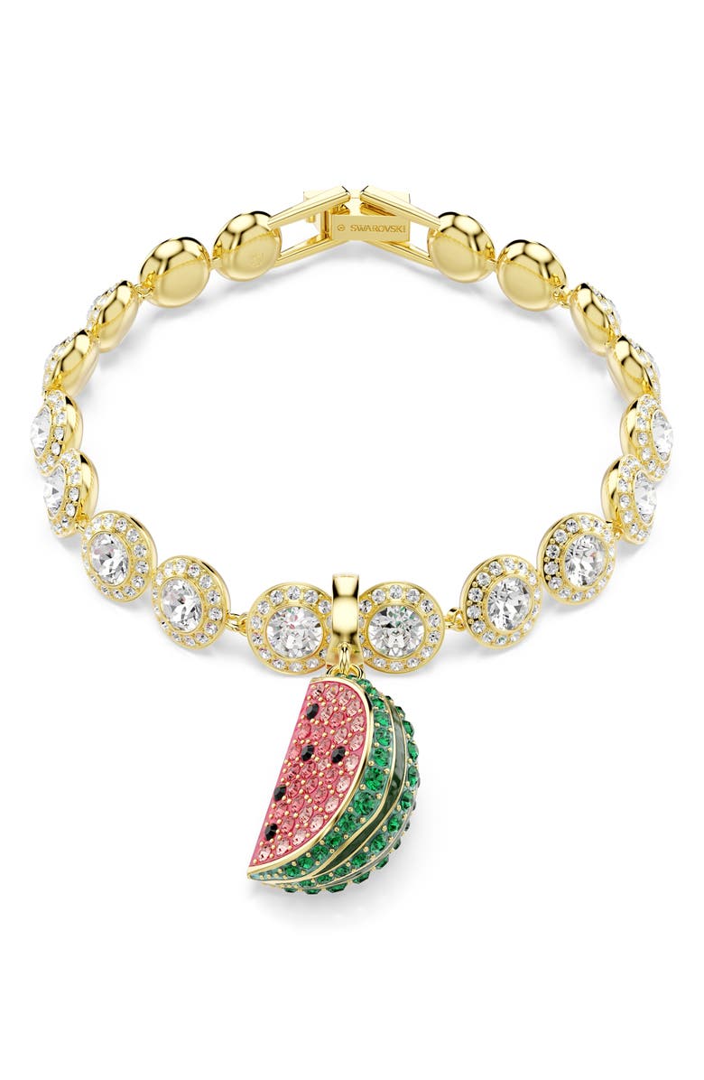 Swarovski Idyllia Watermelon Charm, Alternate, color, Gold/ Multi
