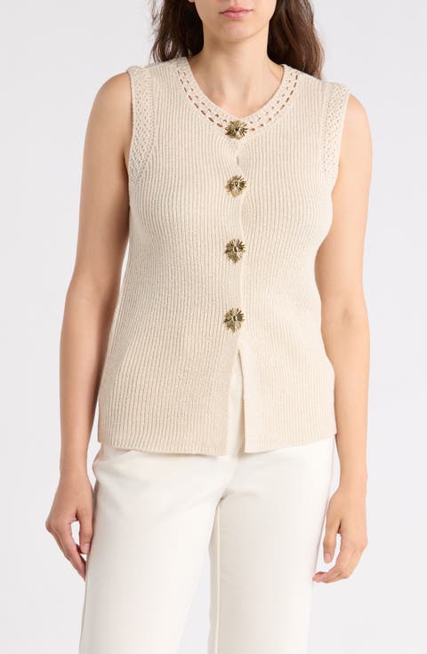 Button-Up Sweater Vest