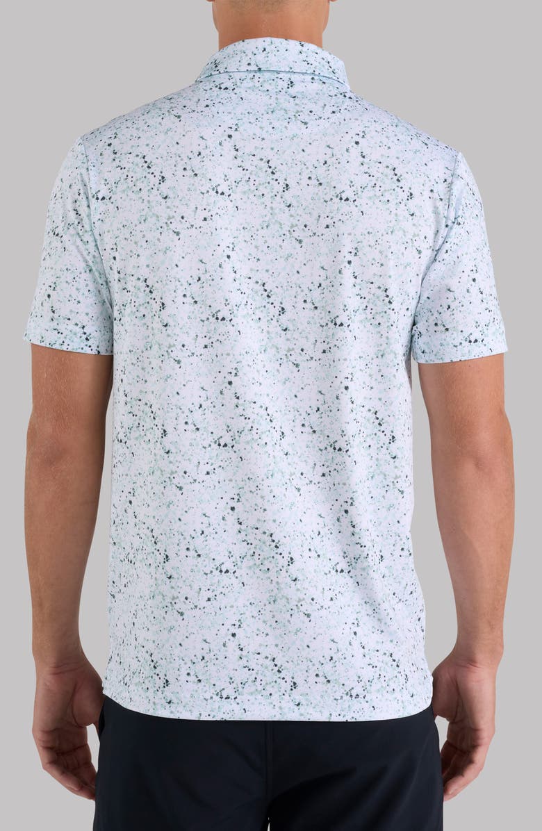 Bad Birdie Spatter Print Performance Golf Polo, Alternate, color, Paint Splatter - Greens