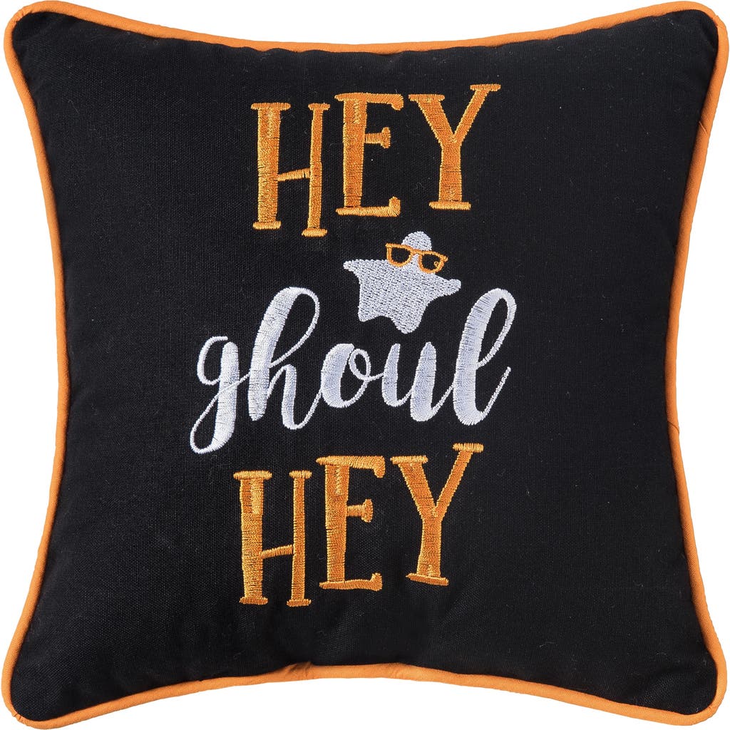 C & F Home C&f Home Hey Ghoul Hey Halloween Small/petite Accent Pillow, 10" X 10" In Orange