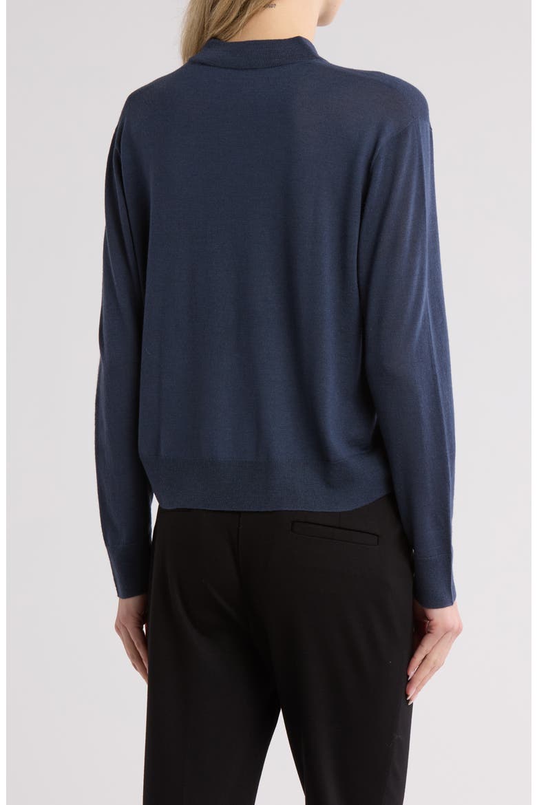 Mock Neck Wool Blend Pullover Sweater, Alternate, color, AQUA STONE