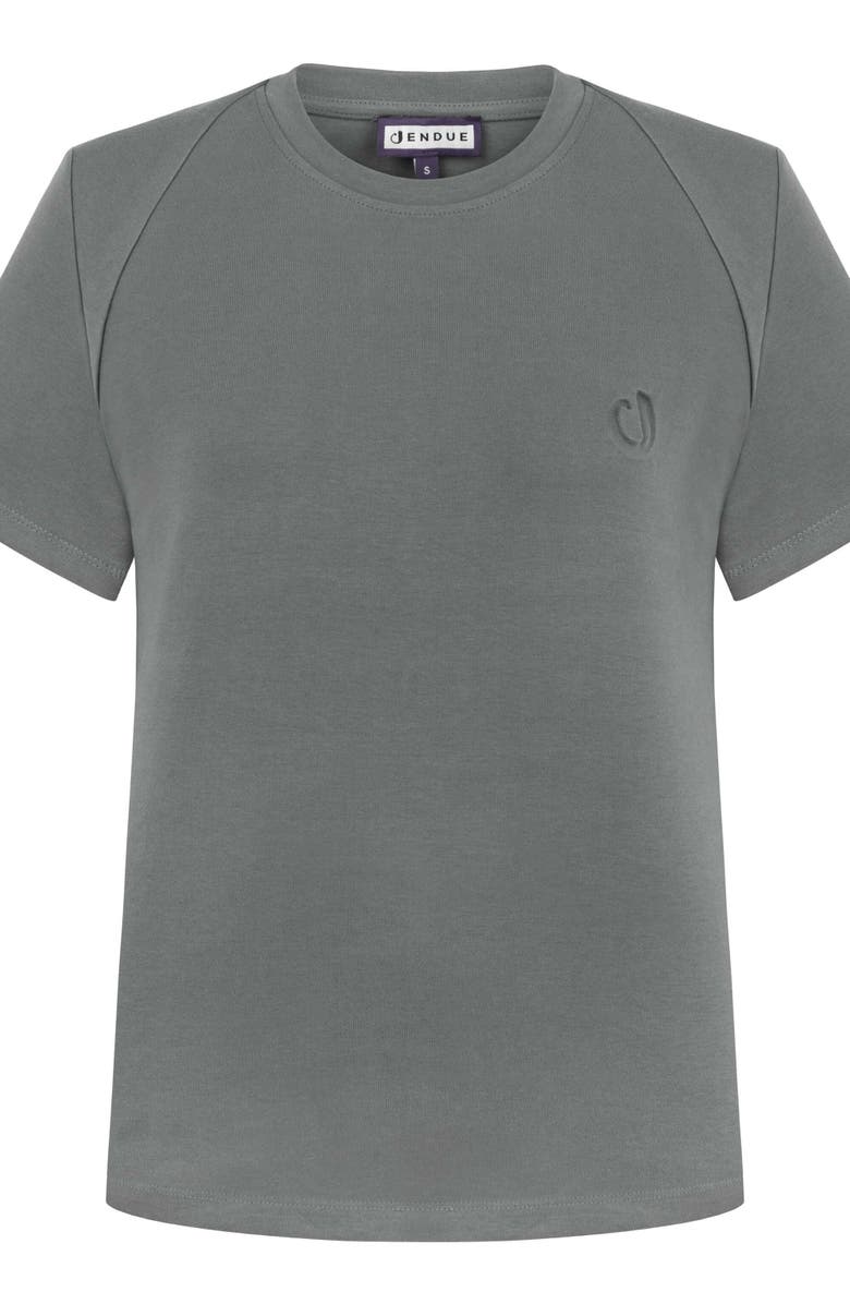Jendue J Logo Oversize Basic T-Shirt, Alternate, color, Black